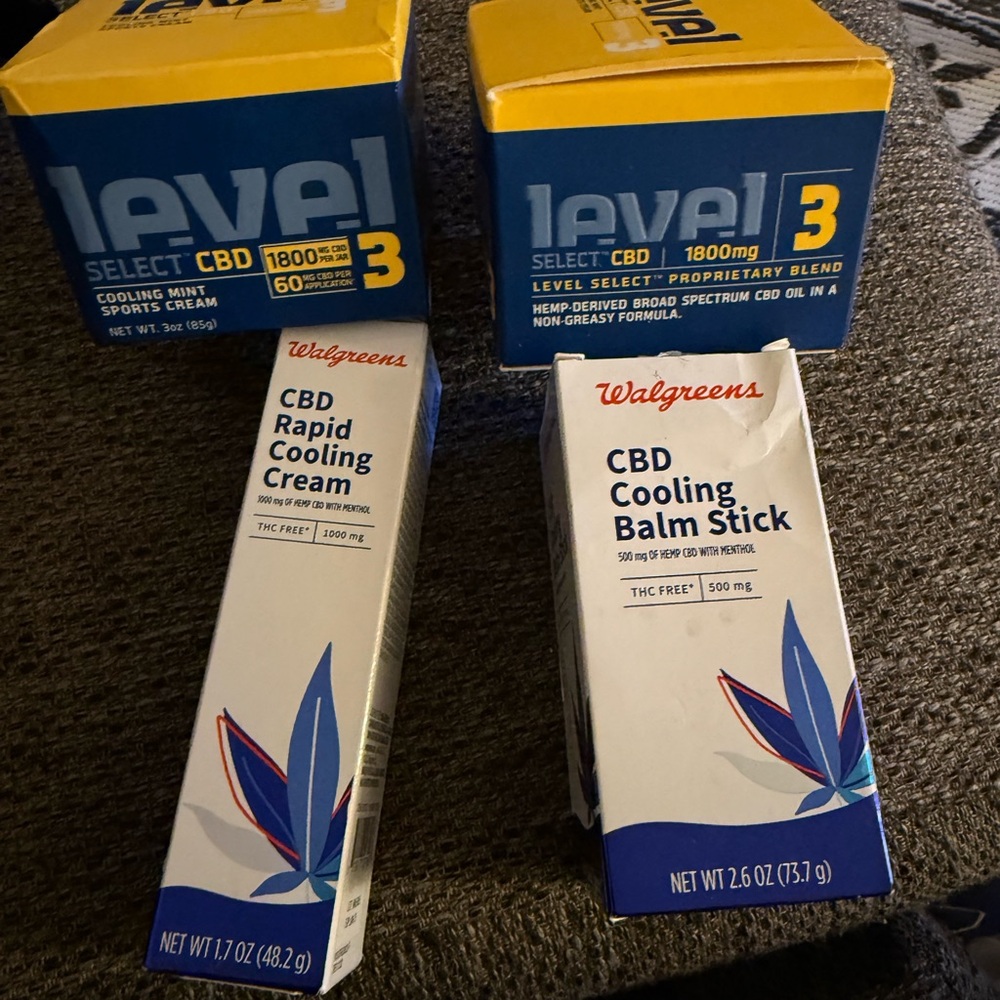 Walgreens CBD Cooling Cream and Balm Stick